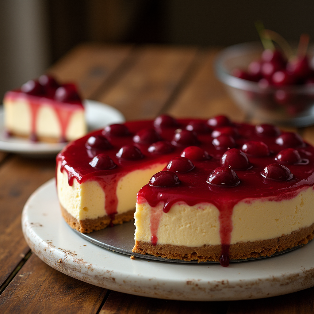 cherry cheesecake