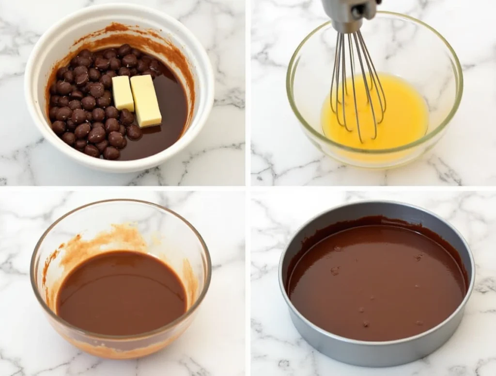 Chocolate torte recipe process