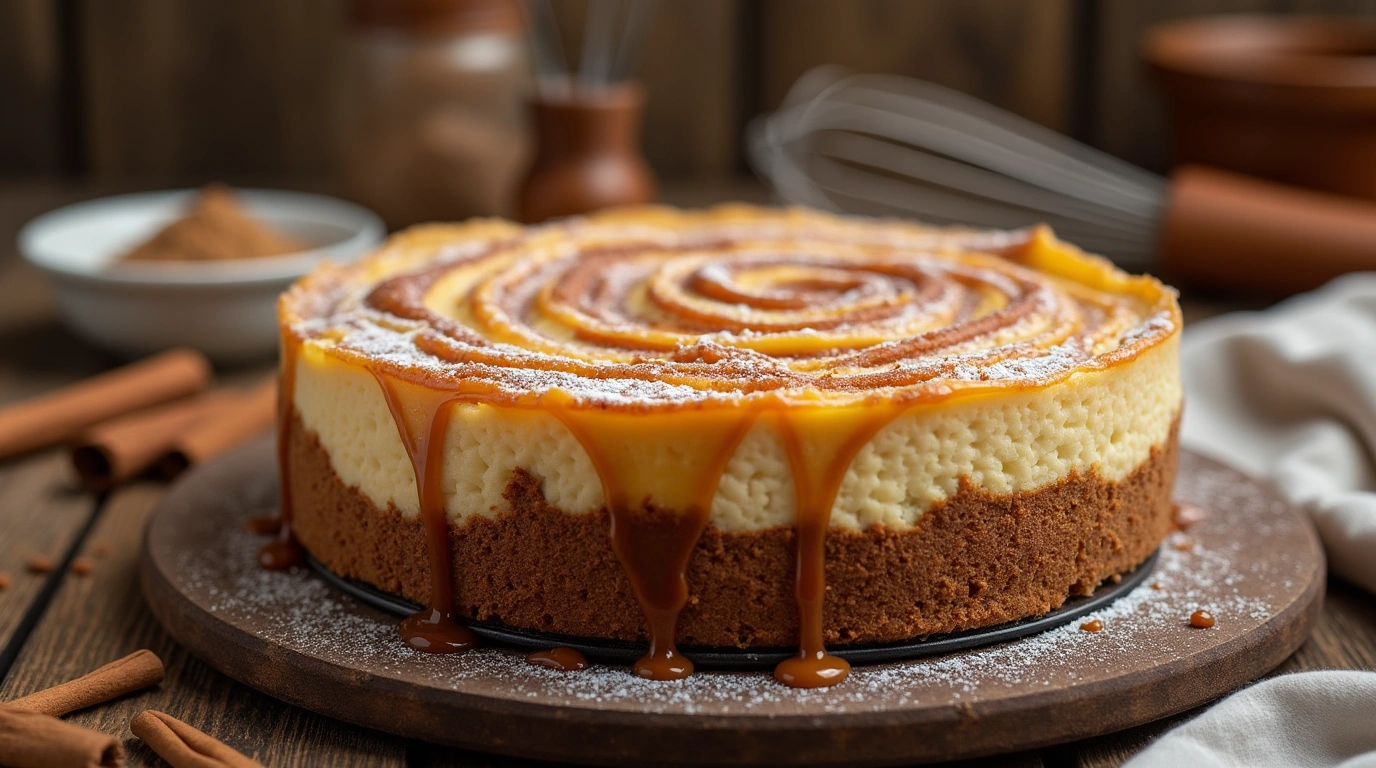 Cinnamon Roll Cheesecake