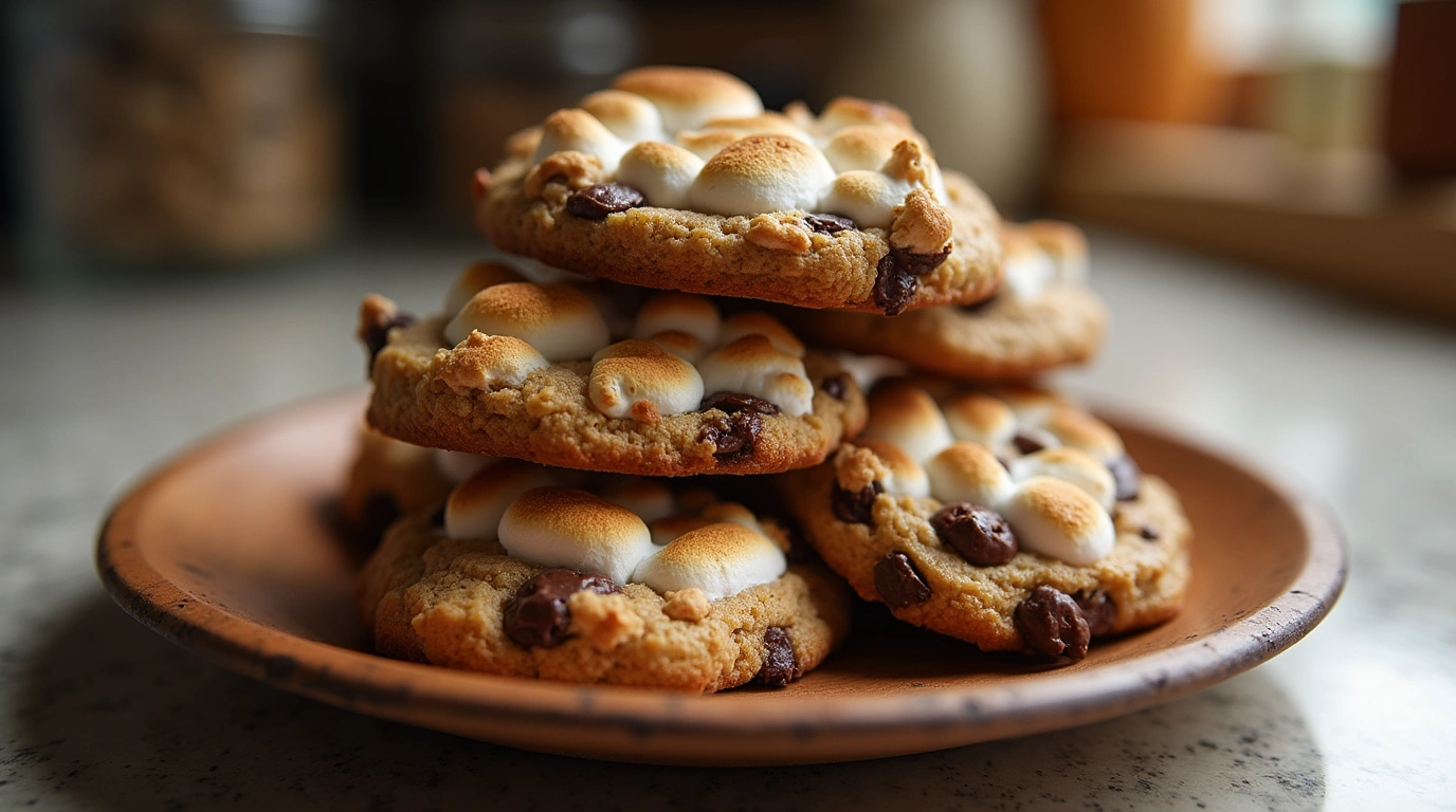 S’mores chocolate chip cookies