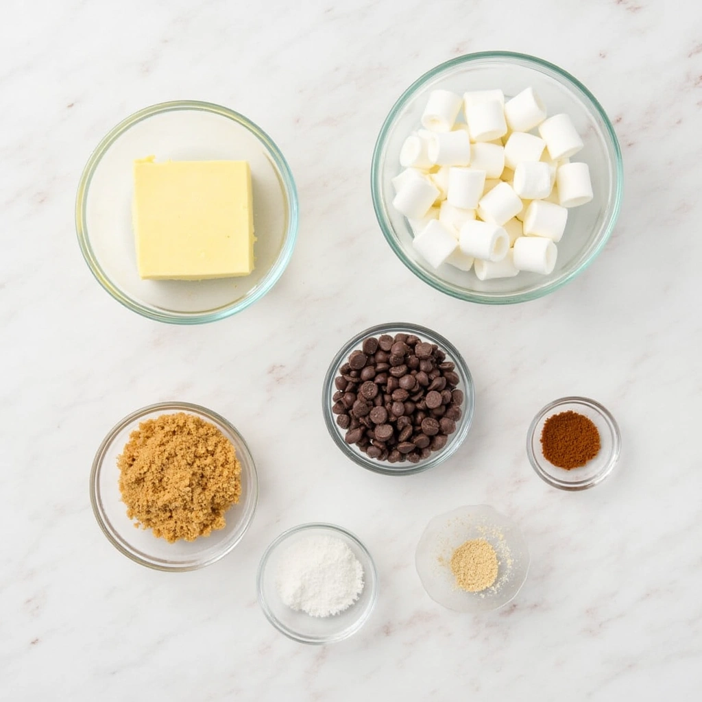 S’mores cookie ingredients