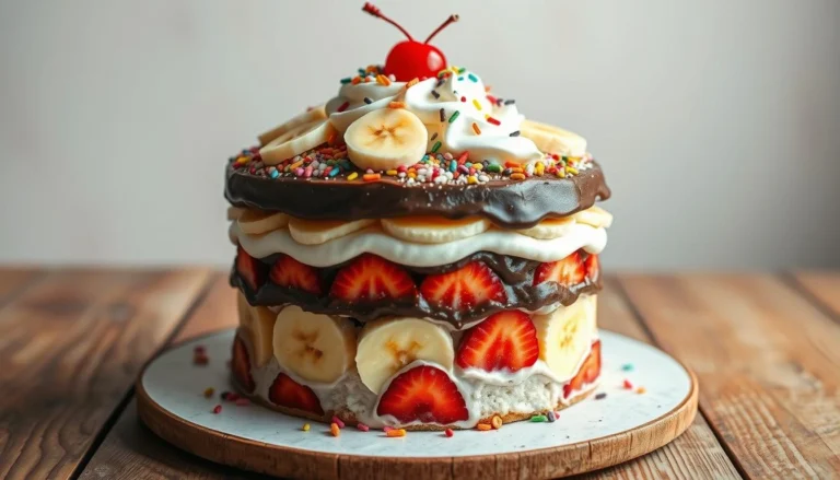 banana split cake recipe