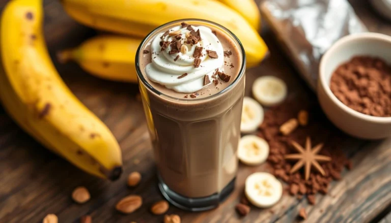 chocolate peanut butter banana smoothie