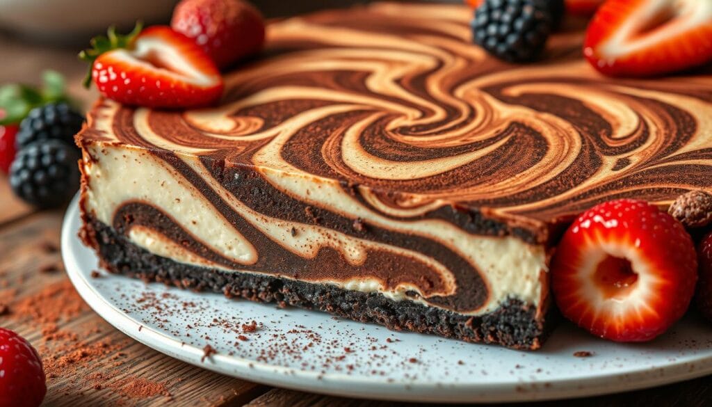 make amazing marbled cake or cheesecake brownies