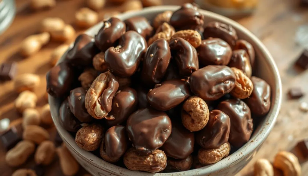 homemade chocolate covered peanuts