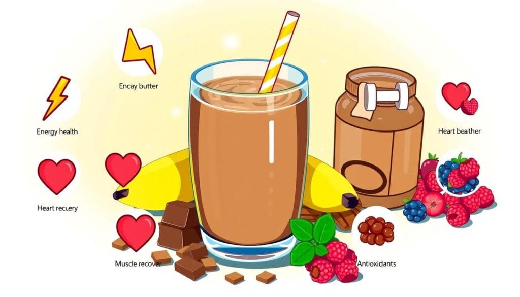 make a chocolate peanut butter banana smoothie,need a boost, health enthusiasts looking for a nutritious snack