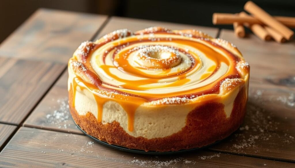 cinnamon roll cheesecake