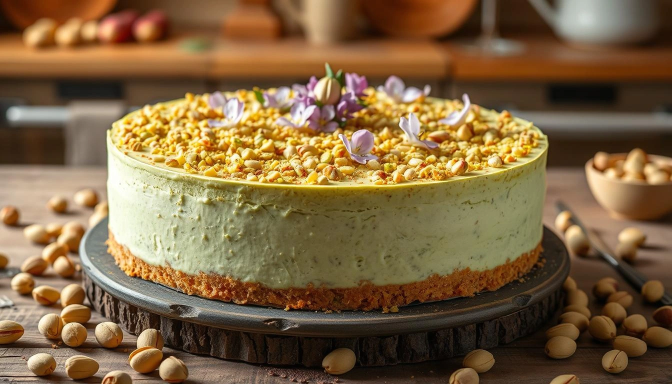 pistachio cheesecake