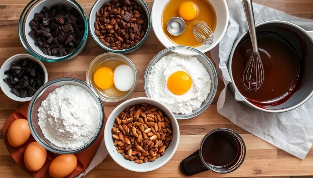 Chocolate Almond Torte Preparation