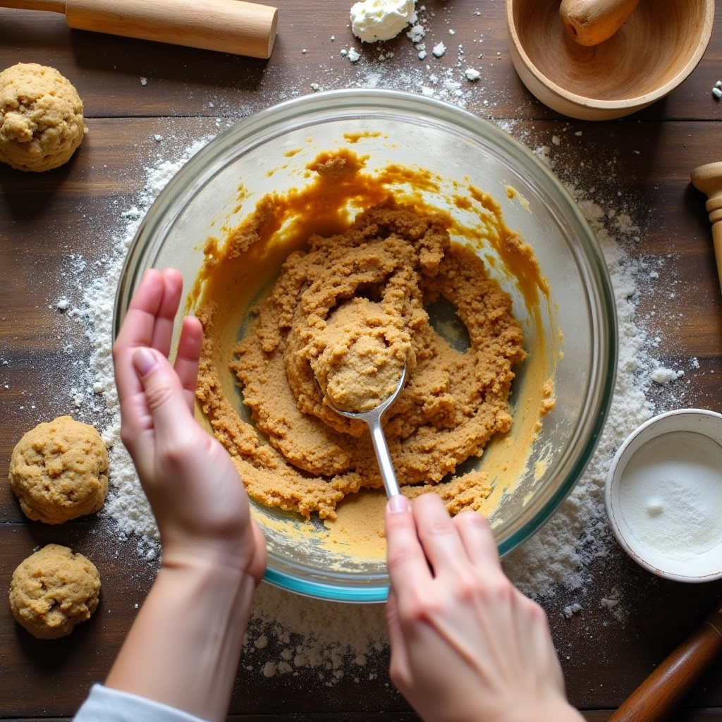 Step-by-step dough preparation