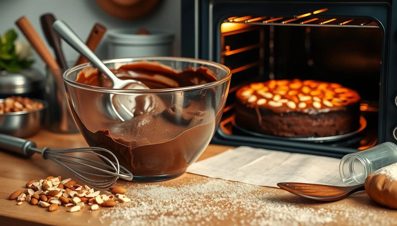 chocolate almond torte